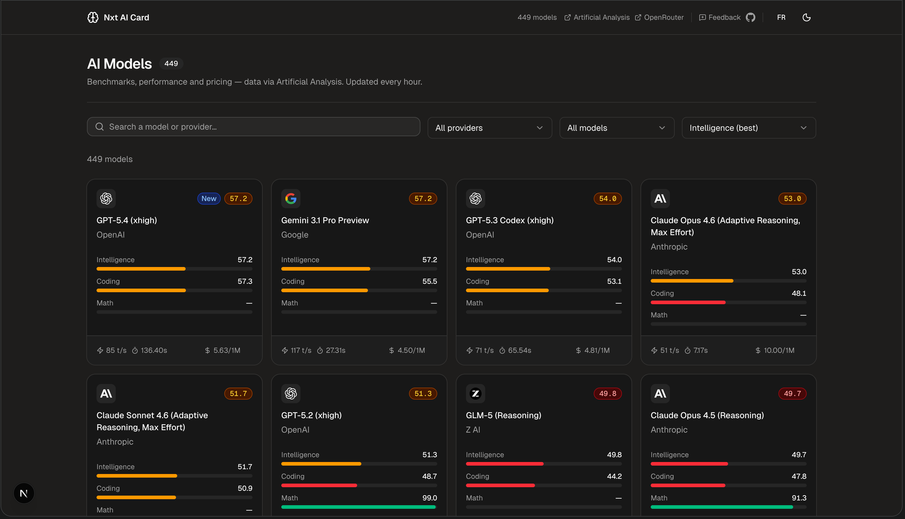 Screenshot of NxtAICard