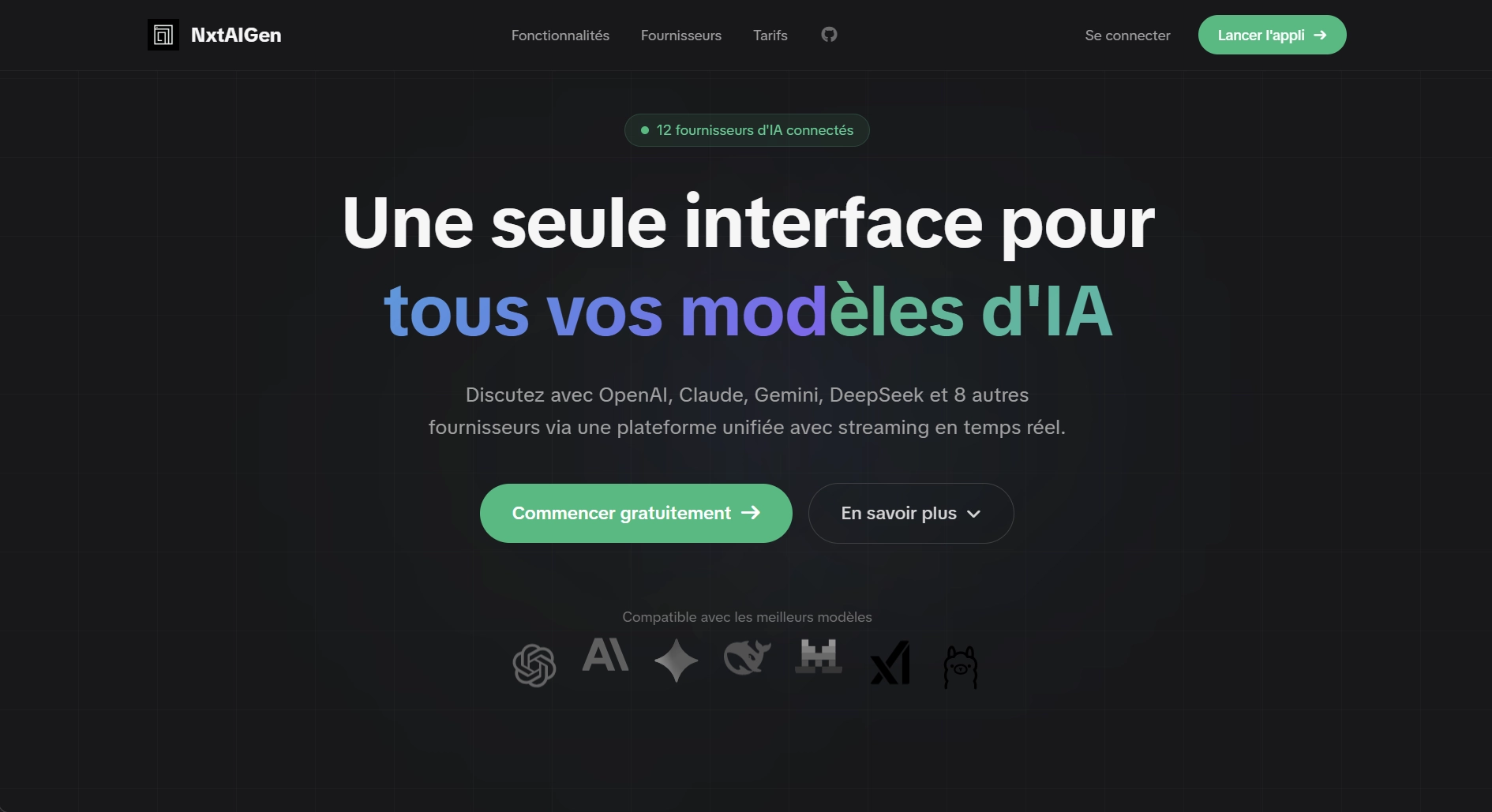 Screenshot of NxtAIGen